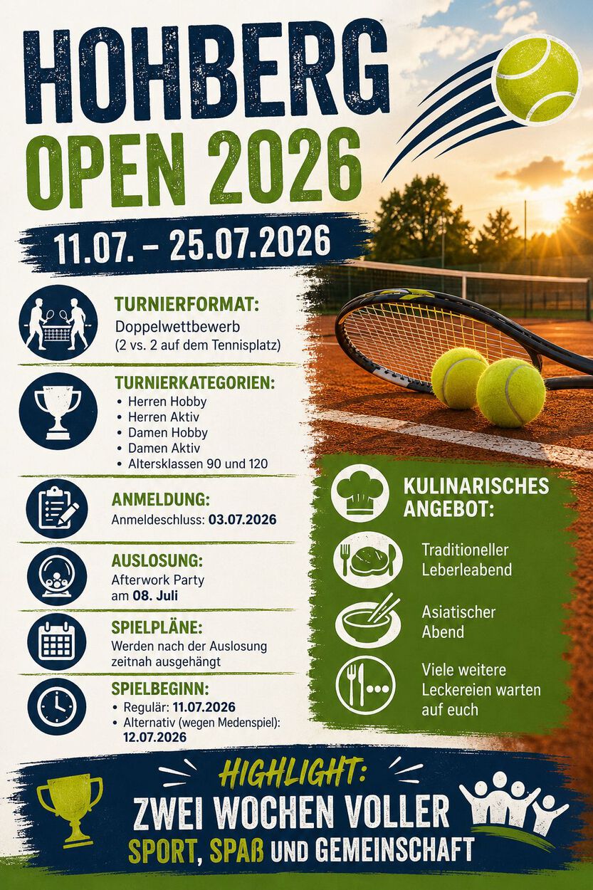 Hohberg Open 2026 – Sei dabei! 