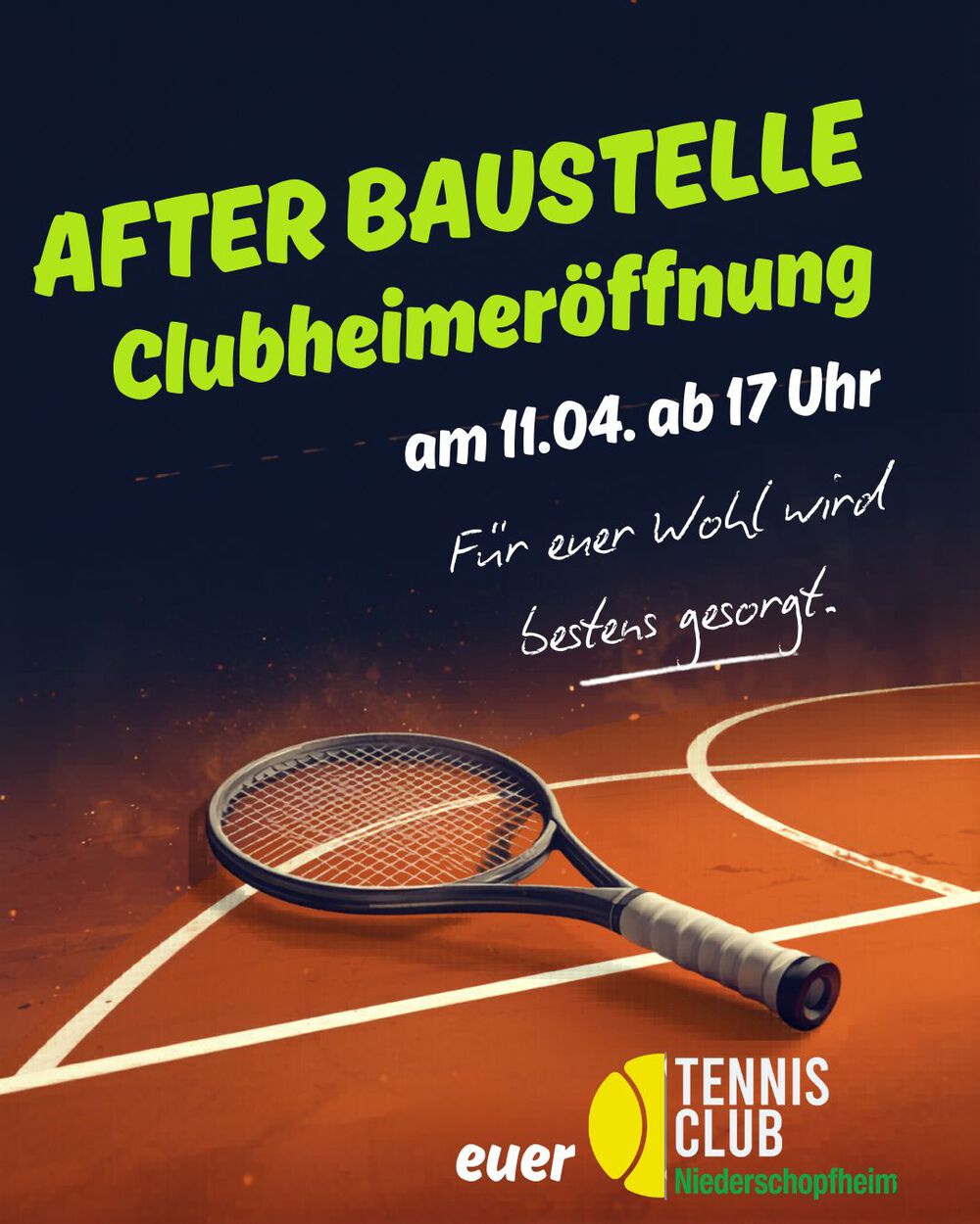 AFTER BAUSTELLE - Clubheimeröffnung