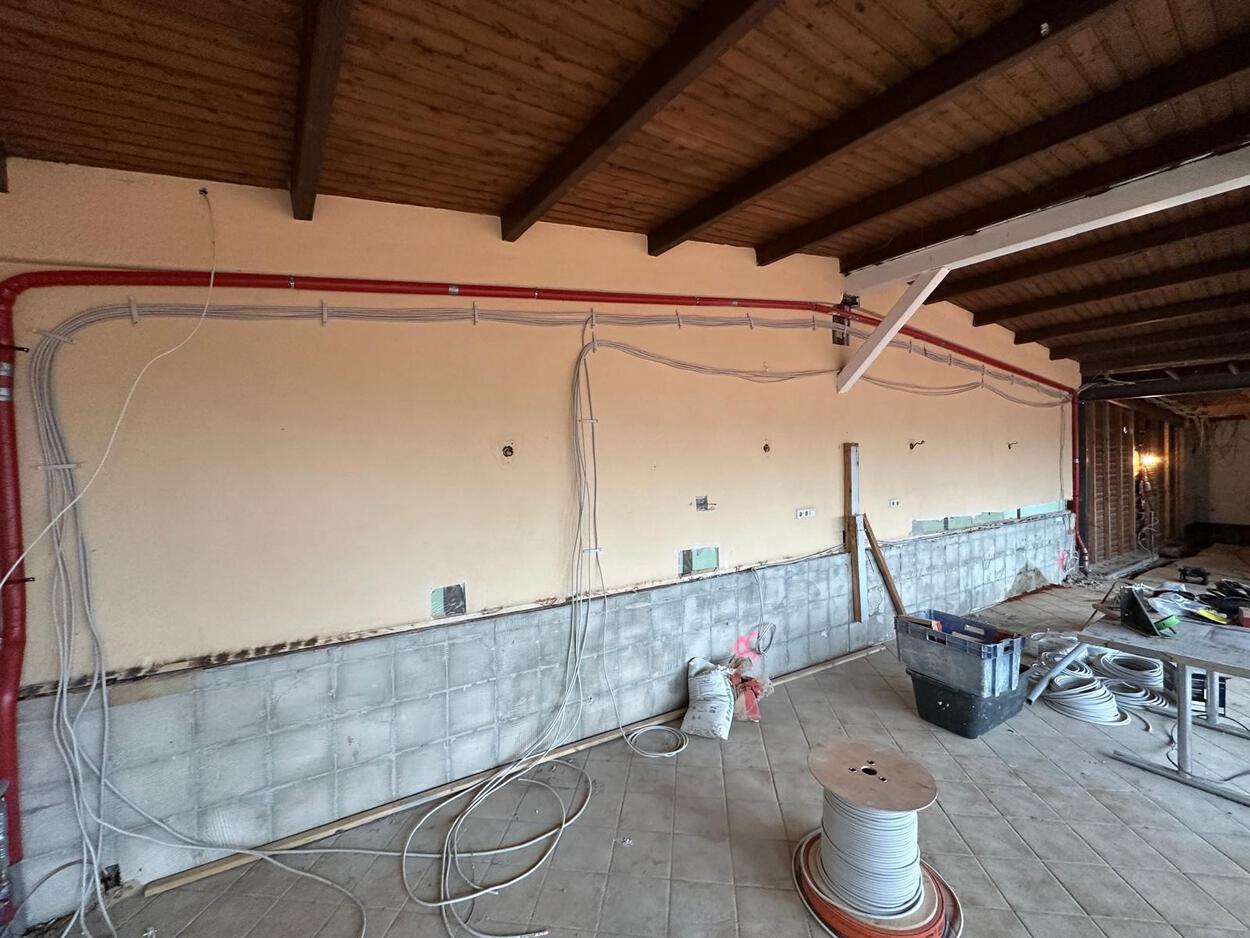 Clubheimumbau im Zeitplan